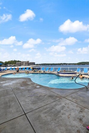 A heated pool