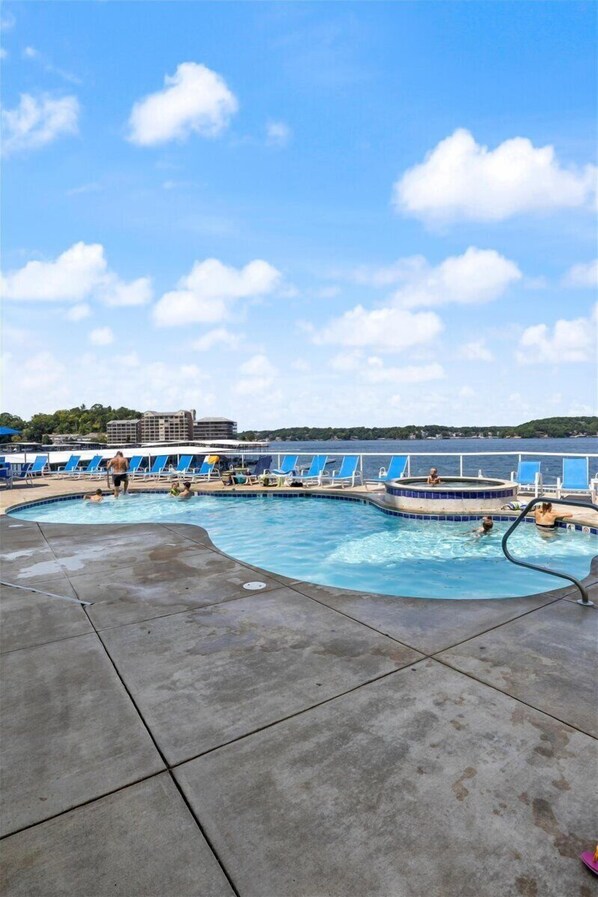 A heated pool