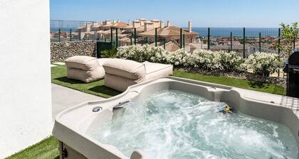 Luxury 3-Bed Mijas Villa – Sea View, Pool & Jacuzzi