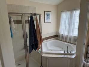 Dusche, Whirlpool, Haartrockner, Bidet