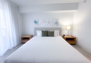 1 bedroom, desk, iron/ironing board, travel cot
