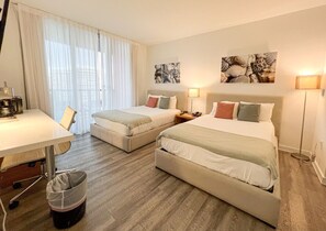 Desk, iron/ironing board, travel cot, WiFi