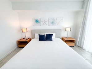 1 bedroom, iron/ironing board, travel crib, WiFi