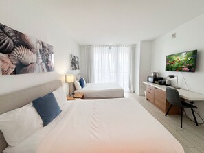 Desk, iron/ironing board, travel cot, WiFi