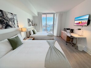 Desk, iron/ironing board, travel crib, WiFi