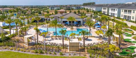 A heated pool