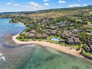 Am Strand, Liegestühle, Strandtücher