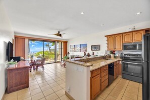 Fridge, microwave, oven, stovetop - Napili Point B39 Ocean Views with Maui Sunsets (Lahaina)