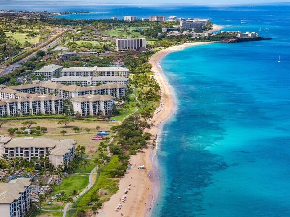 Sun-loungers, beach towels