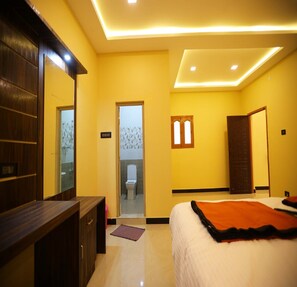 Deluxe Double Room | Meja, Wi-fi percuma, cadar katil 