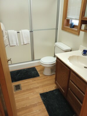 Shower, hair dryer, towels, soap - The Cozy Cabin - Escape/Unplug from the city life in this quiet forest retreat. (Pinetop-Lakeside)