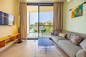 Lejlighed - 1 soveværelse - havudsigt | Pengeskab på værelset, lydisolering, gratis Wi-Fi, sengetøj