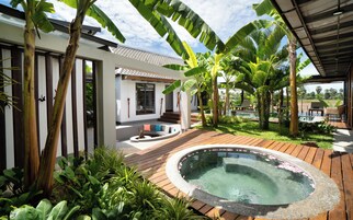 Louver House | Pool | Outdoor pool, pool umbrellas, sun loungers
