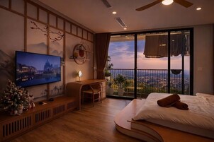 Studio i japansk stil - 1 queensize-säng | Utsikt från rummet