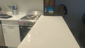 Microondas, horno, parrilla de estufa y lavavajillas