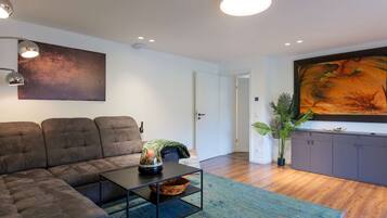 TV, books, music library