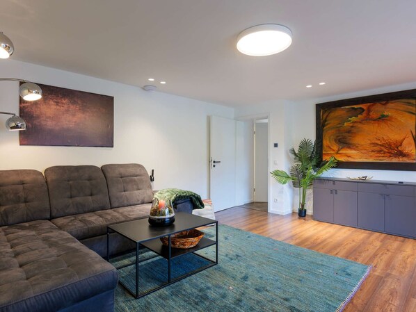 TV, books, music library