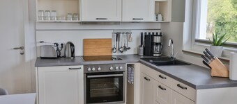 Appartement 'Groß 55qm' met uitzicht op het meer, privéterras en Wi-Fi