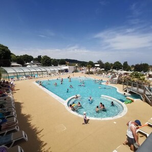 Indoor pool, a heated pool