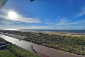 Vlak bij het strand