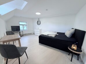 1 soverom, strykejern/-brett, wi-fi og sengetøy