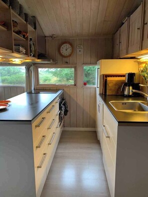 Fridge, oven, stovetop, dishwasher