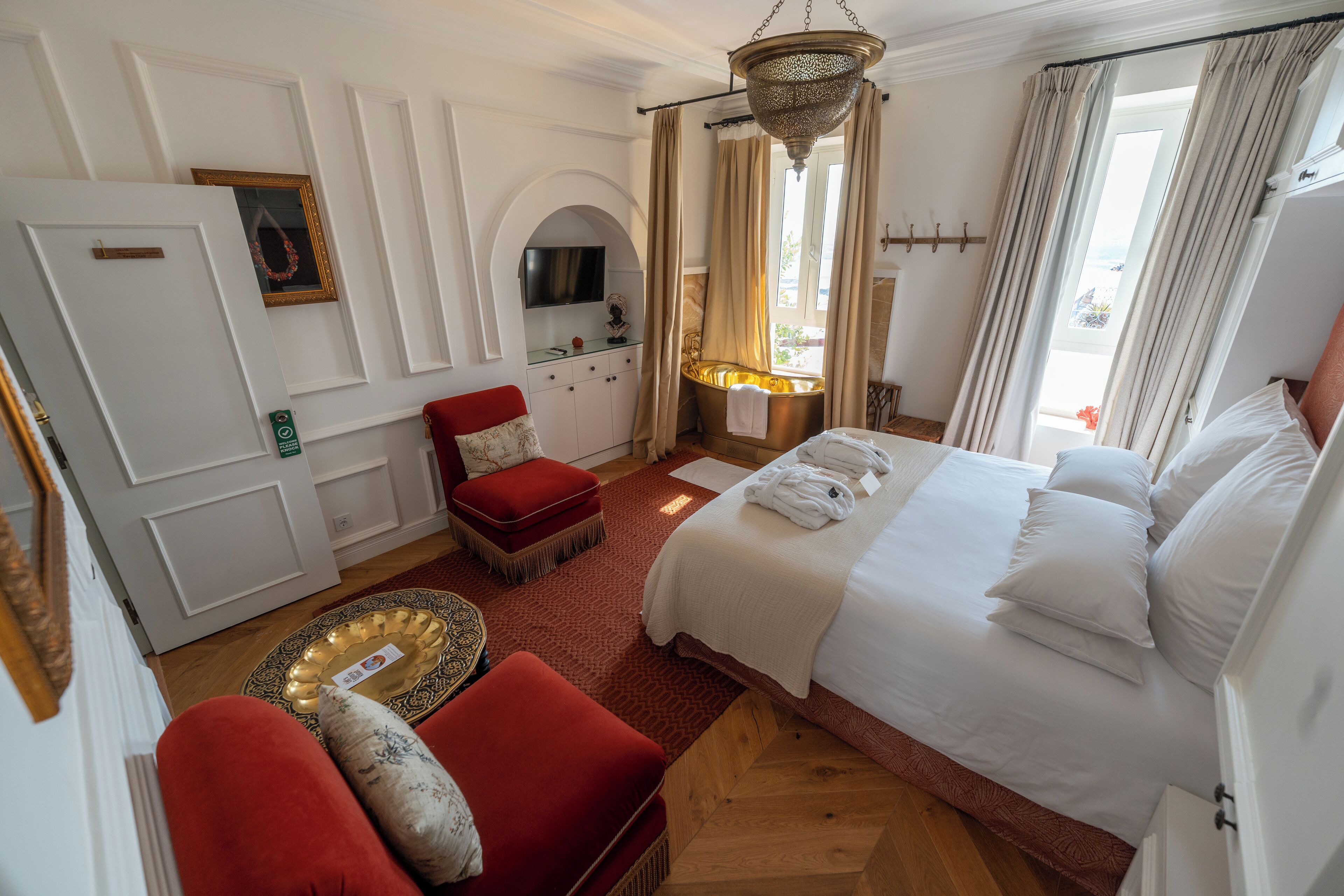 Draps en coton égyptien, literie de qualité supérieure