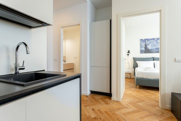 1 bedroom, iron/ironing board, travel crib, free WiFi