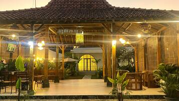 Front of property – evening/night
