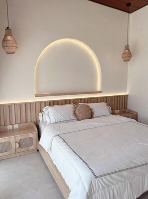 Villa clásica, 2 habitaciones, alberca privada | Escritorio, espacio para trabajar con laptop y wifi gratis 