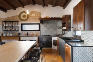 Fridge, microwave, oven, dishwasher - Exclusive villa with large private pool in Rosolini - DiCasaInSicilia (Rosolini)