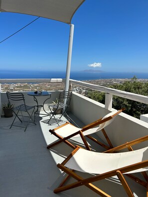 Studio – classic, 2 enkeltsenger, havutsikt | Terrasse/patio