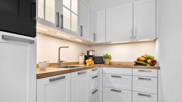 Køleskab, ovn, kogeplade, opvaskemaskine