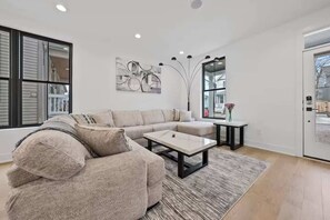 Smart TV, books, video library, offices