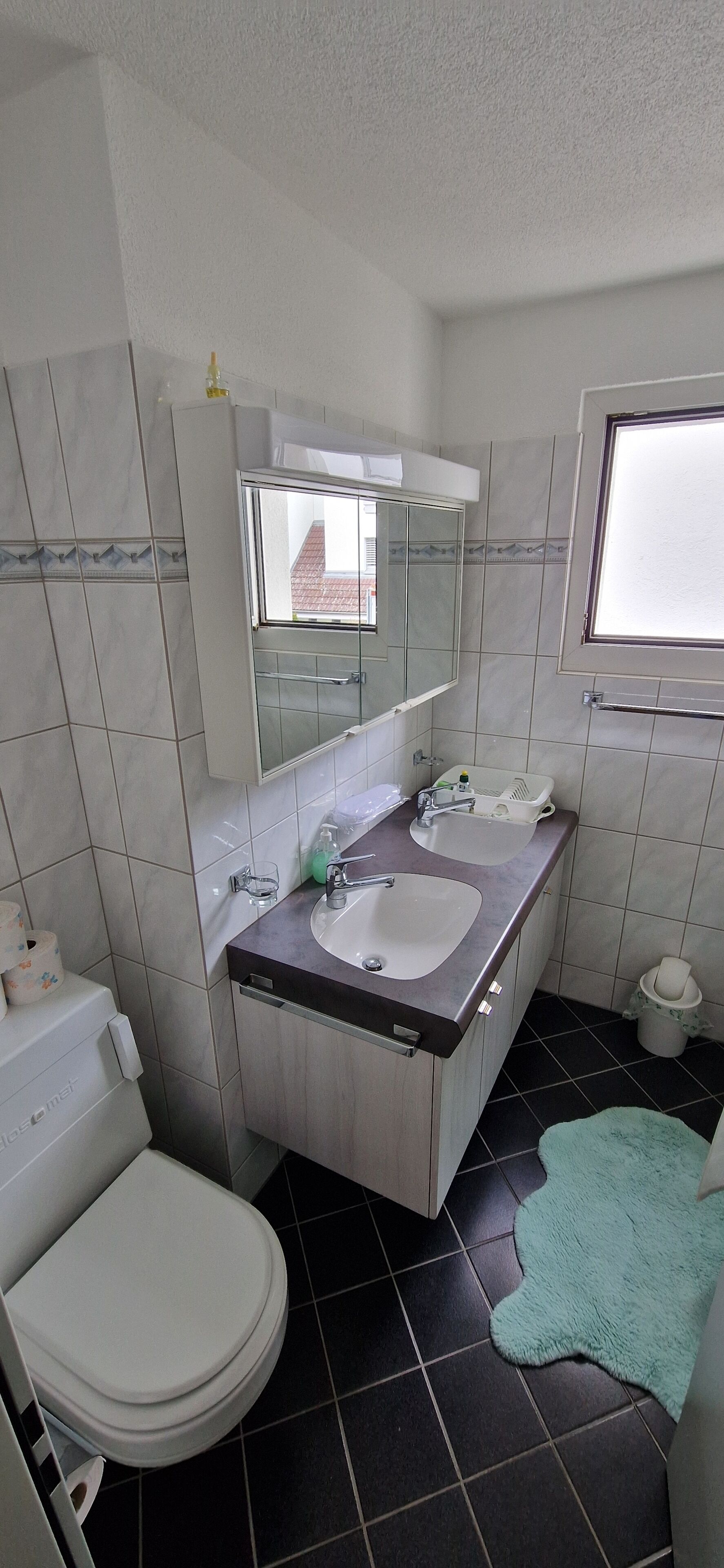 Sèche-cheveux, serviettes fournies, papier toilette