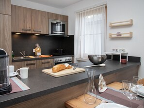 Microwave, oven, dishwasher, high chair
