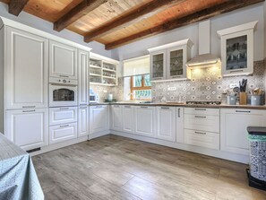 Microwave, oven, dishwasher, high chair
