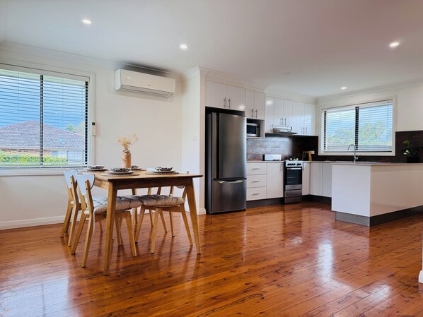 Microwave, oven, stovetop, dishwasher