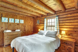 House (3 Bedrooms) | Interior - 2 Mi to Lake Willoughby: Peaceful Log Cabin! (West Burke)