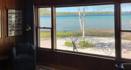 Lake front cottage on N. Lake Leelanau NEWLY available and near Leland, dunes