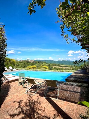 Seasonal outdoor pool - La Locanda Volpaia (Radda in Chianti)