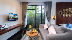 Værelse - 1 soveværelse - ryger - balkon | Stue
