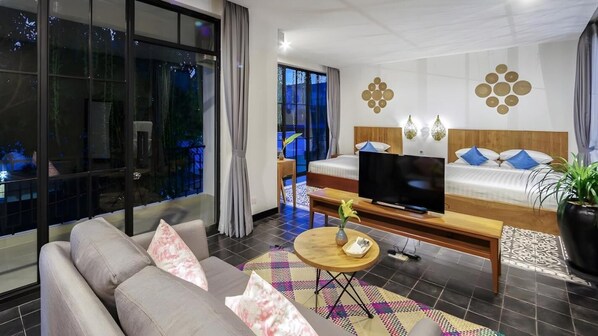 Room, 1 Bedroom, Smoking, Balcony | Living room