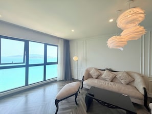 Exclusive Apartment, 3 Bedrooms, Balcony, Beach View | View from room