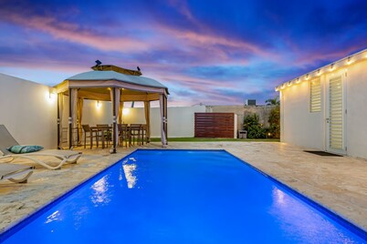 Casa Larimar with pool +solar system near beach