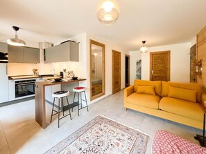 Living area - Wifi, 2nd floor, balcony, tv, 45m², Les Gets (Les Gets)