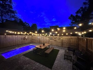 屋外ダイニングエリア