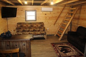 Smart TV, fireplace - Cozy cabin in charming Hornell.Riding distance to Tall Pines and close to Alfred (Hornell)