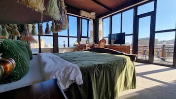 Suíte panorâmica | Vista para a cidade