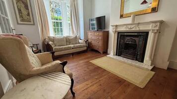 TV, fireplace, offices